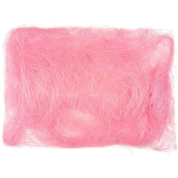 Decoration sisal fiber - light pink