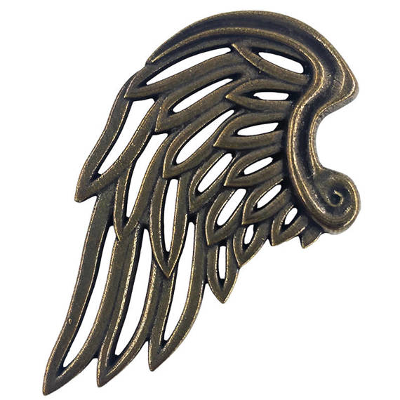 Electroplated metal ornament - Left wing 2