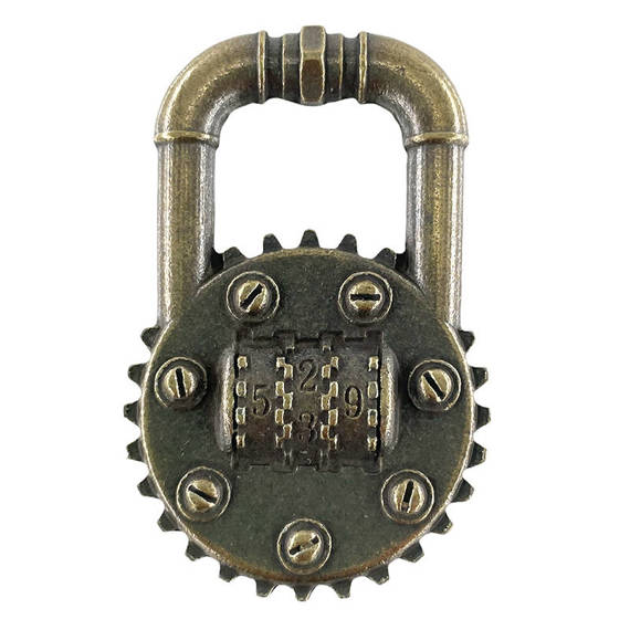 Electroplated metal ornament - Padlock 1