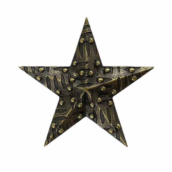 Electroplated metal ornament - Star 1.1