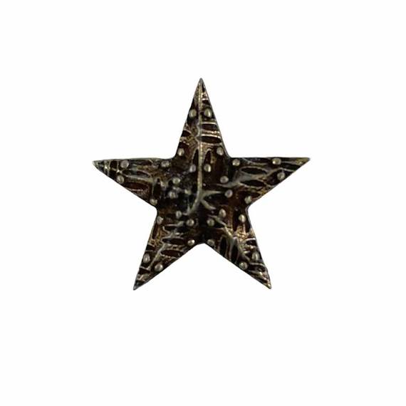 Electroplated metal ornament - Star 1.2