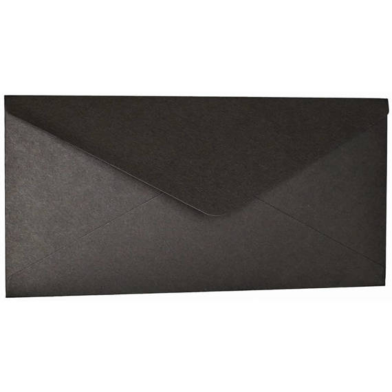 Envelope for DL cards - black - 11x22 cm