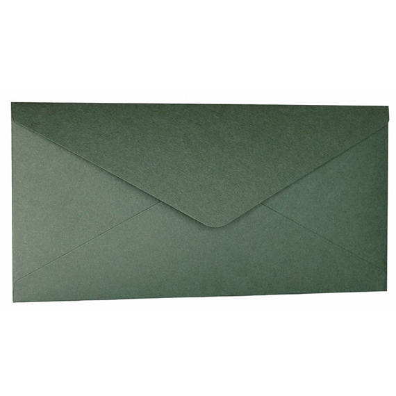Envelope for DL cards - green - 11x22 cm