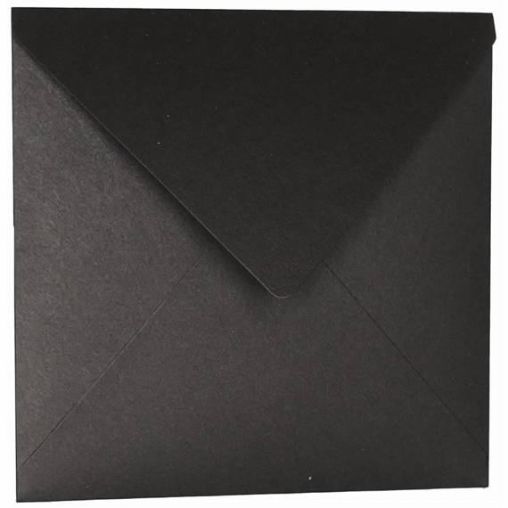 Envelope for a card - black - 15x15 cm