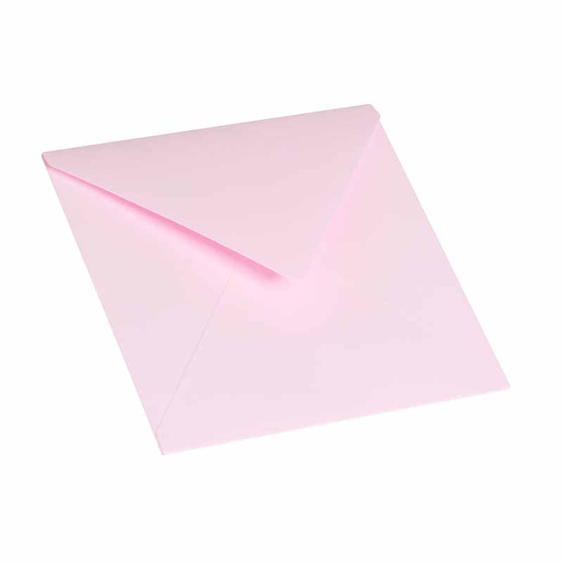 Envelope for a card - pink - 15x15 cm
