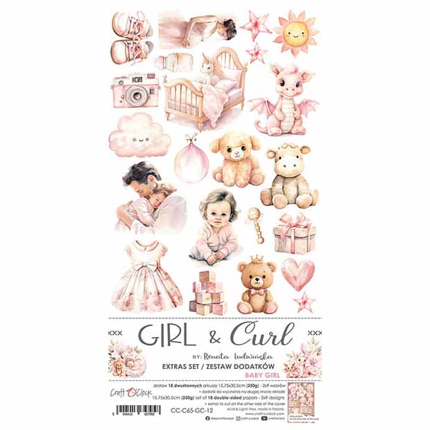 GIRL &amp; CURL - Craft o'clock - accessory set - BABY GIRL