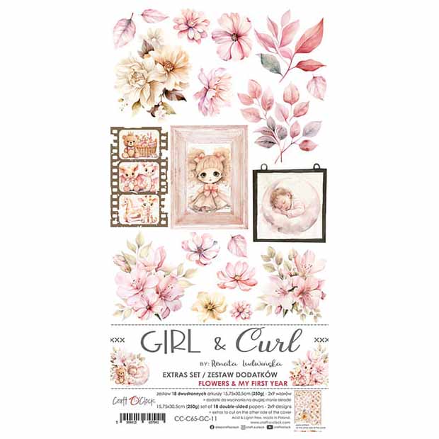 GIRL &amp; CURL - Craft o'clock - accessory set - FLOWERS