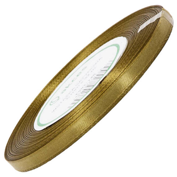 Gold satin ribbon 6mm - 32mb