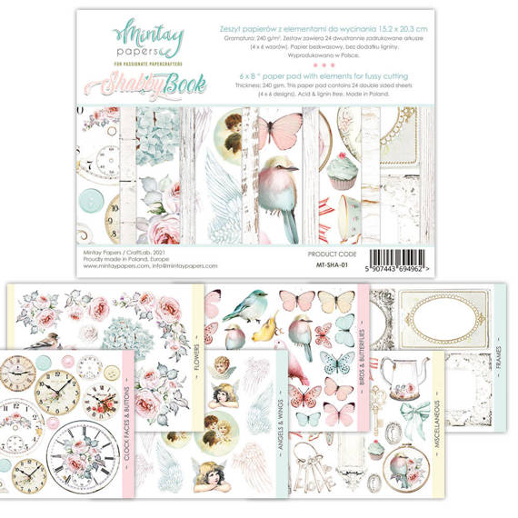 MINTAY Elements book - 15x20 cm - Shabby Book