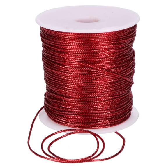 Metallized red string 100m 