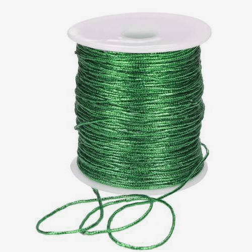 Metallized string green 100m 