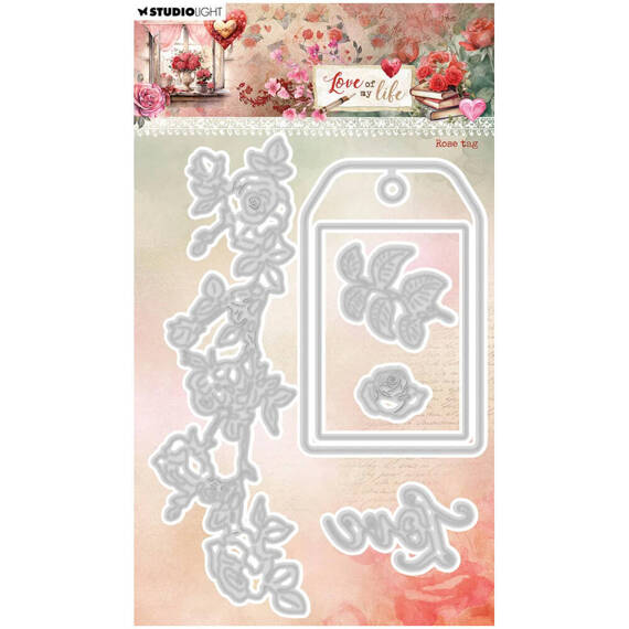 Paper punch - StudioLight - Rose tag flowers roses