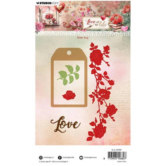 Paper punch - StudioLight - Rose tag flowers roses