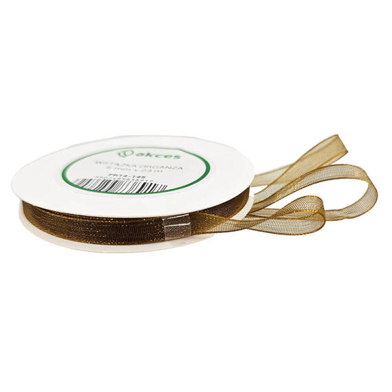 Ribbon Organza Gold  6mm x 23m