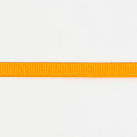 Ribbon / grosgrain ribbon 6mm orange 22.5mb