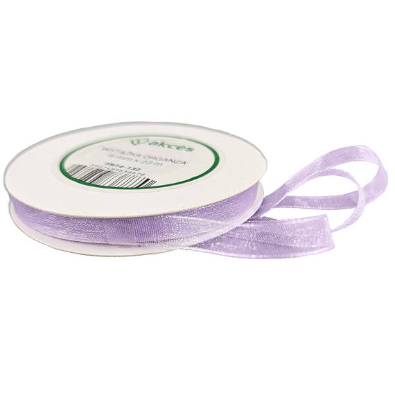 Ribbon organza lilac 6mm x 23m