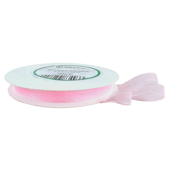 Ribbon organza pink 6mm x 23m