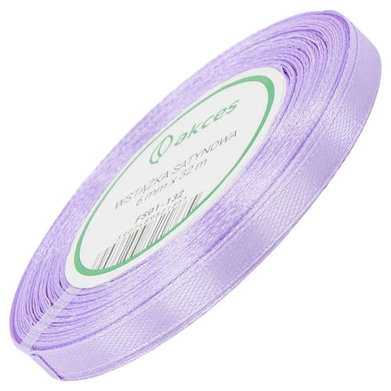 Satin ribbon light purple 6mm - 32mb