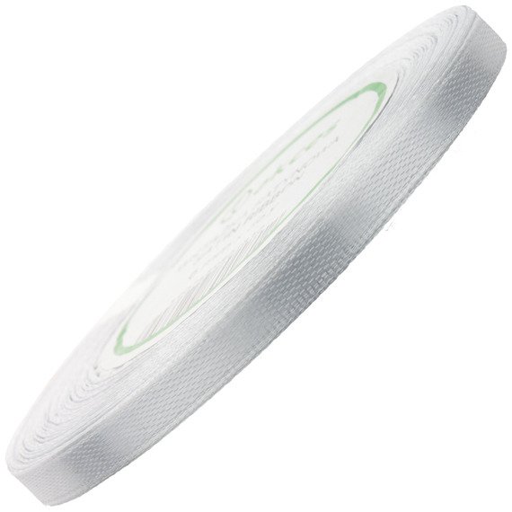 Satin ribbon white 6mm - 32mb