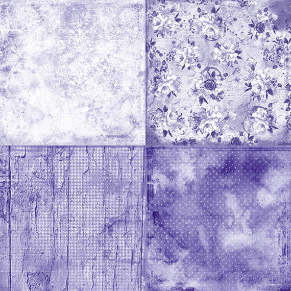 Scrapbooking Craft Papier Set 15x15 - Craft o'clock - Lavender Mood