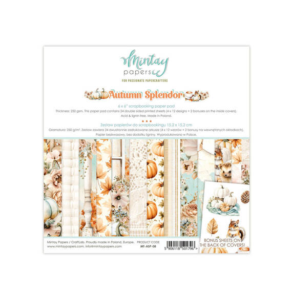 Scrapbooking Craft Papier Set 15x15 - Mintay - Dreamland