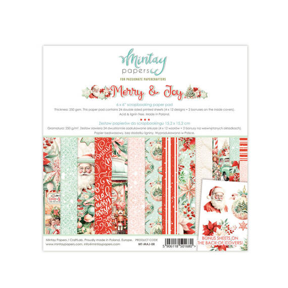 Scrapbooking Craft Papier Set 15x15 - Mintay - Dreamland