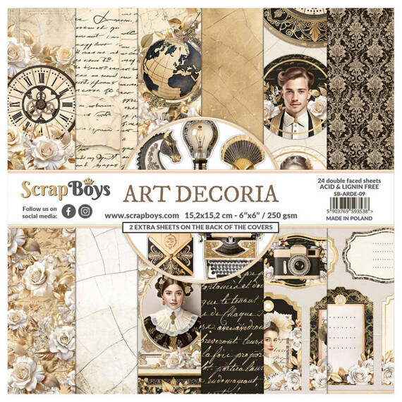 Scrapbooking Craft Papier Set 15x15 - SCRAPBOYS - Art Decoria