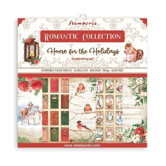 Scrapbooking Craft Papier Set 15x15 - Stamperia - Romantic Home