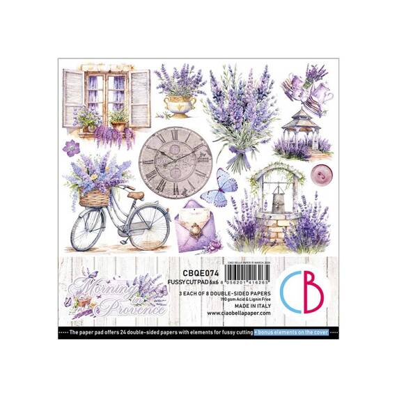 Scrapbooking Craft Papier Set 15x15cm - Ciao Bella - Morning in Provence