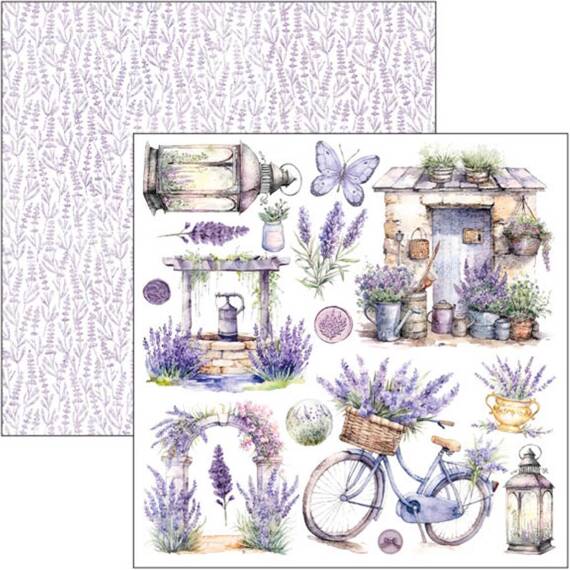 Scrapbooking Craft Papier Set 15x15cm - Ciao Bella - Morning in Provence