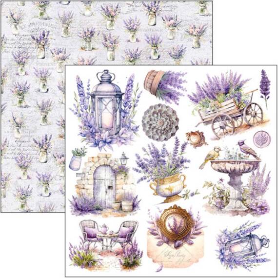 Scrapbooking Craft Papier Set 15x15cm - Ciao Bella - Morning in Provence