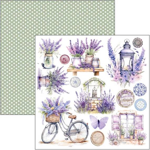 Scrapbooking Craft Papier Set 15x15cm - Ciao Bella - Morning in Provence