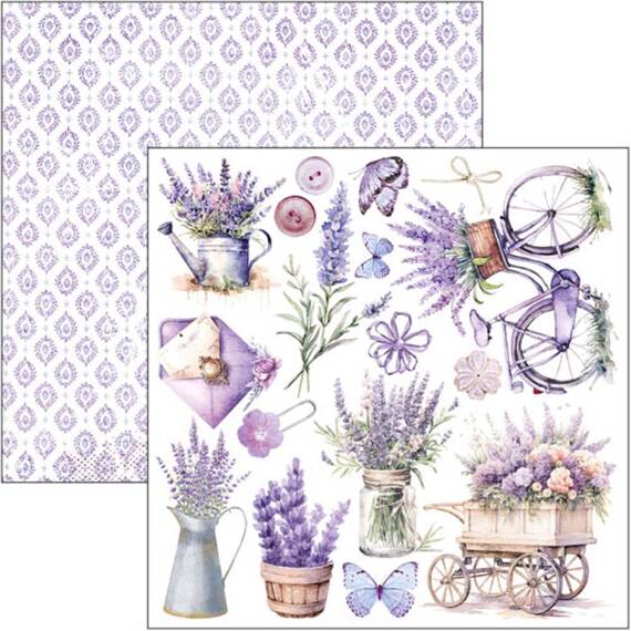 Scrapbooking Craft Papier Set 15x15cm - Ciao Bella - Morning in Provence