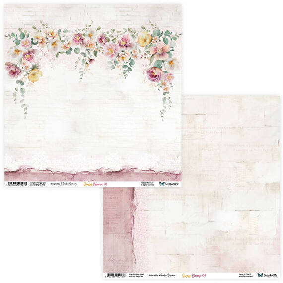 Scrapbooking Craft Papier Set 20x20 - Scrapandme - Sunny Blooms