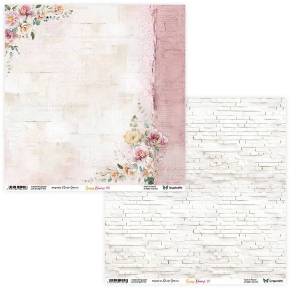 Scrapbooking Craft Papier Set 20x20 - Scrapandme - Sunny Blooms