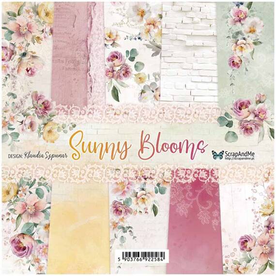 Scrapbooking Craft Papier Set 20x20 - Scrapandme - Sunny Blooms