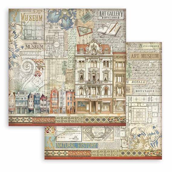 Scrapbooking Craft Papier Set 20x20 - Stamperia - Art of Travelling