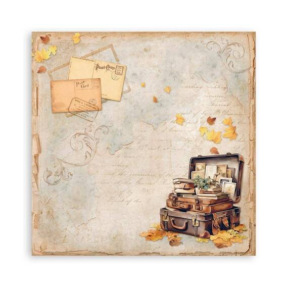 Scrapbooking Craft Papier Set 20x20 - Stamperia - Golden harmony