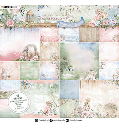 Scrapbooking Craft Papier Set 20x20 - StudioLight - Background Romantic Moments