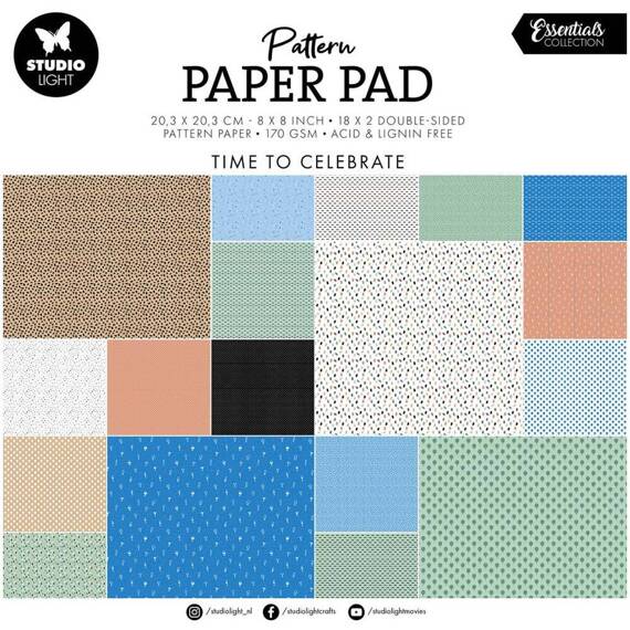 Scrapbooking Craft Papier Set 20x20 - StudioLight - Background designs