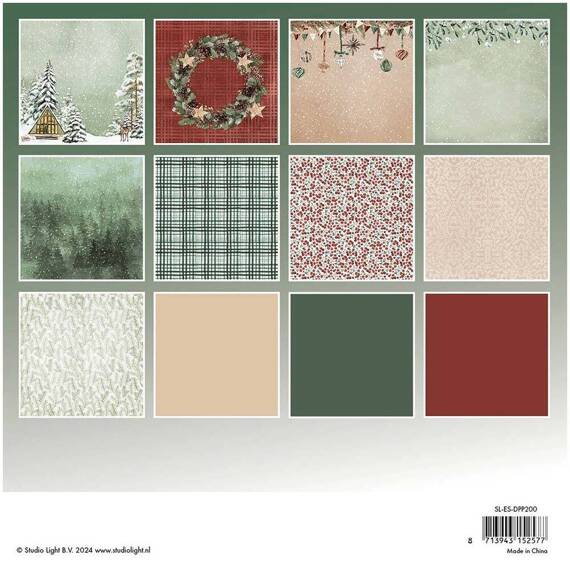 Scrapbooking Craft Papier Set 20x20 - StudioLight - Festive Forest