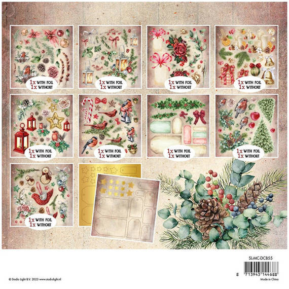 Scrapbooking Craft Papier Set 20x20 - StudioLight - Magical Christmas