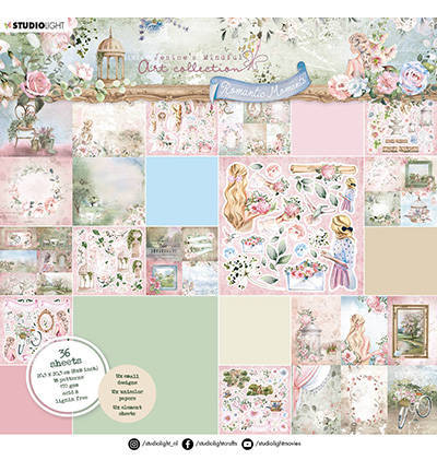 Scrapbooking Craft Papier Set 20x20 - StudioLight - Small Designs & Elements Romantic Moments