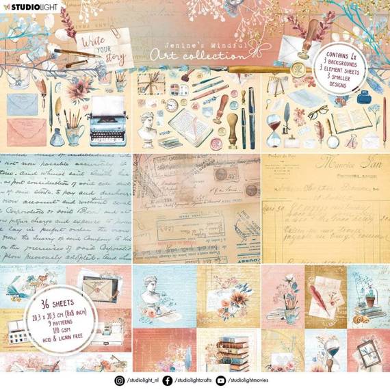 Scrapbooking Craft Papier Set 20x20 - StudioLight - Write Your Story No. 35