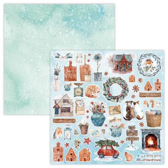 Scrapbooking Craft Papier Set 30.5x30.5 - Studio Light - Let It Snow