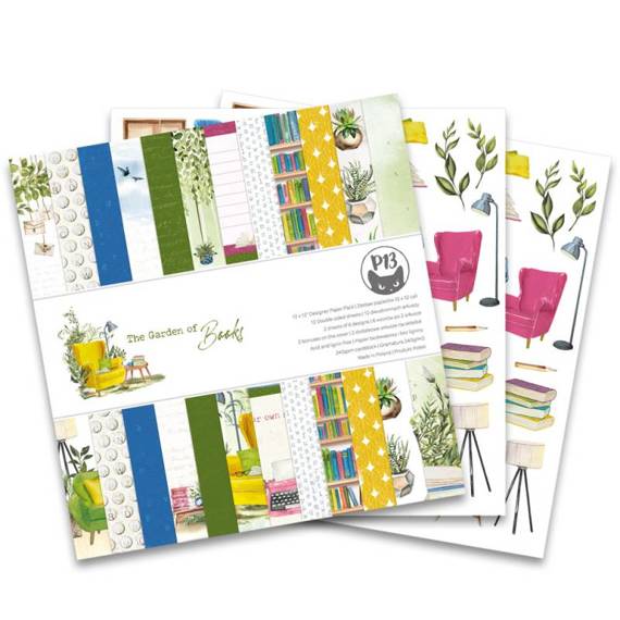 Scrapbooking Craft Papier Set 30x30 - P13 - Garden of Books