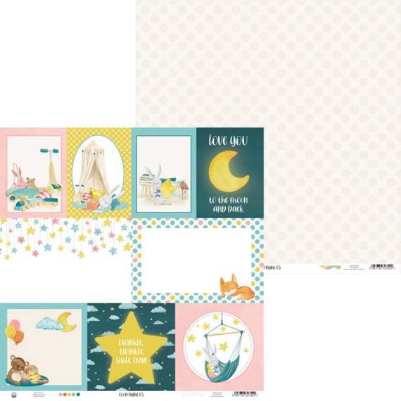 Scrapbooking Craft Papier Set 30x30 - P13 - Good Night