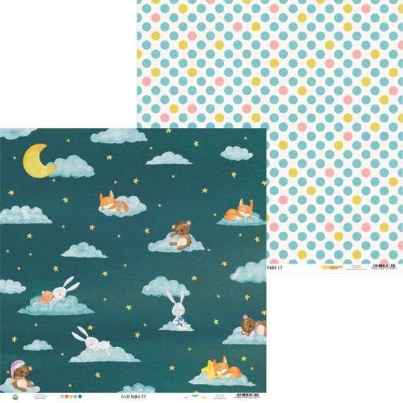 Scrapbooking Craft Papier Set 30x30 - P13 - Good Night