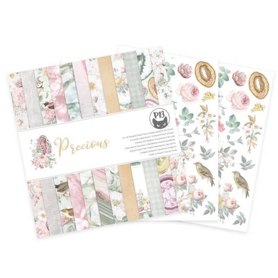 Scrapbooking Craft Papier Set 30x30 - P13 - Precious