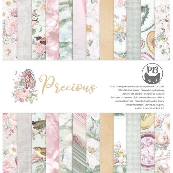 Scrapbooking Craft Papier Set 30x30 - P13 - Precious